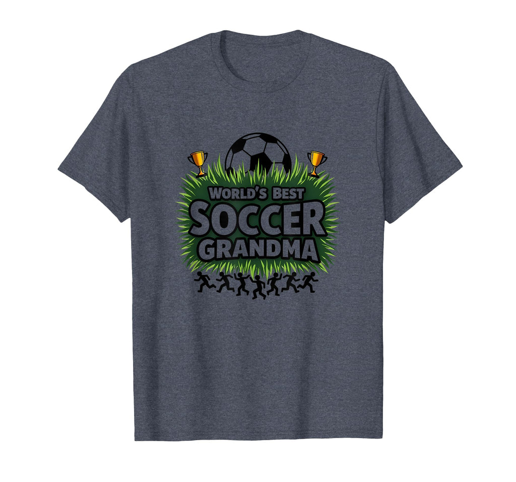 Worlds Best Soccer Grandma Champion T-Shirt - Custom Art Print Men Women