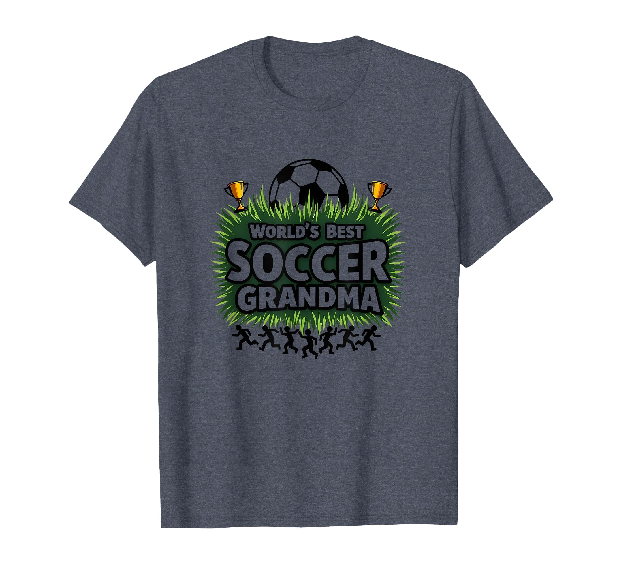 Worlds Best Soccer Grandma Champion T-Shirt - Graphic Print Men Women