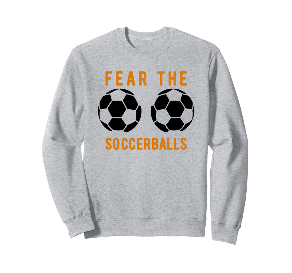 Funny Football Soccer Balls Sweatshirt - Casual Everyday Wear Men Women