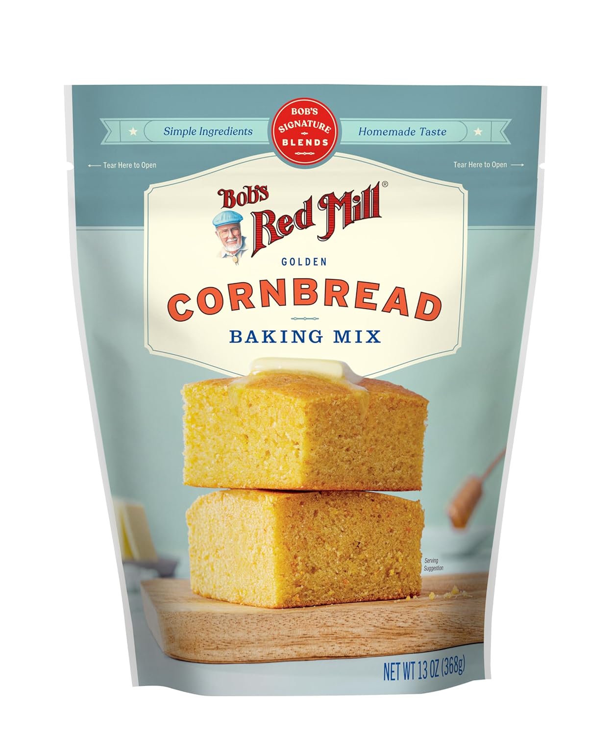Bob's Red Mill Gluten-Free Cornbread Mix, 13 oz, Pack of 4