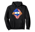 Salvadoran Blood Inside Me El Hoodie - Streetwear Style for Adults