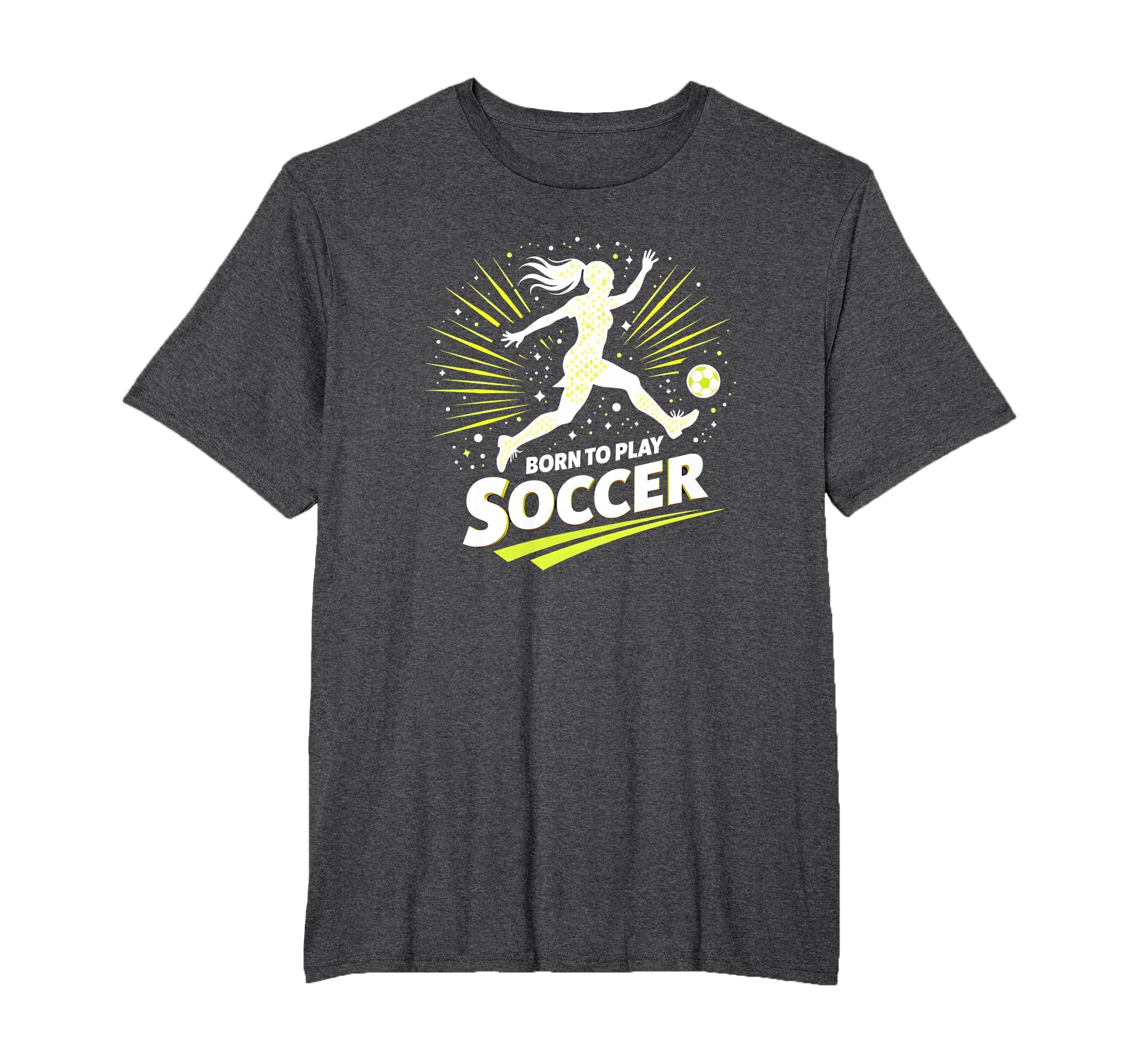 Born To Play Soccer Womens T-Shirt - Custom Art Print Men Women