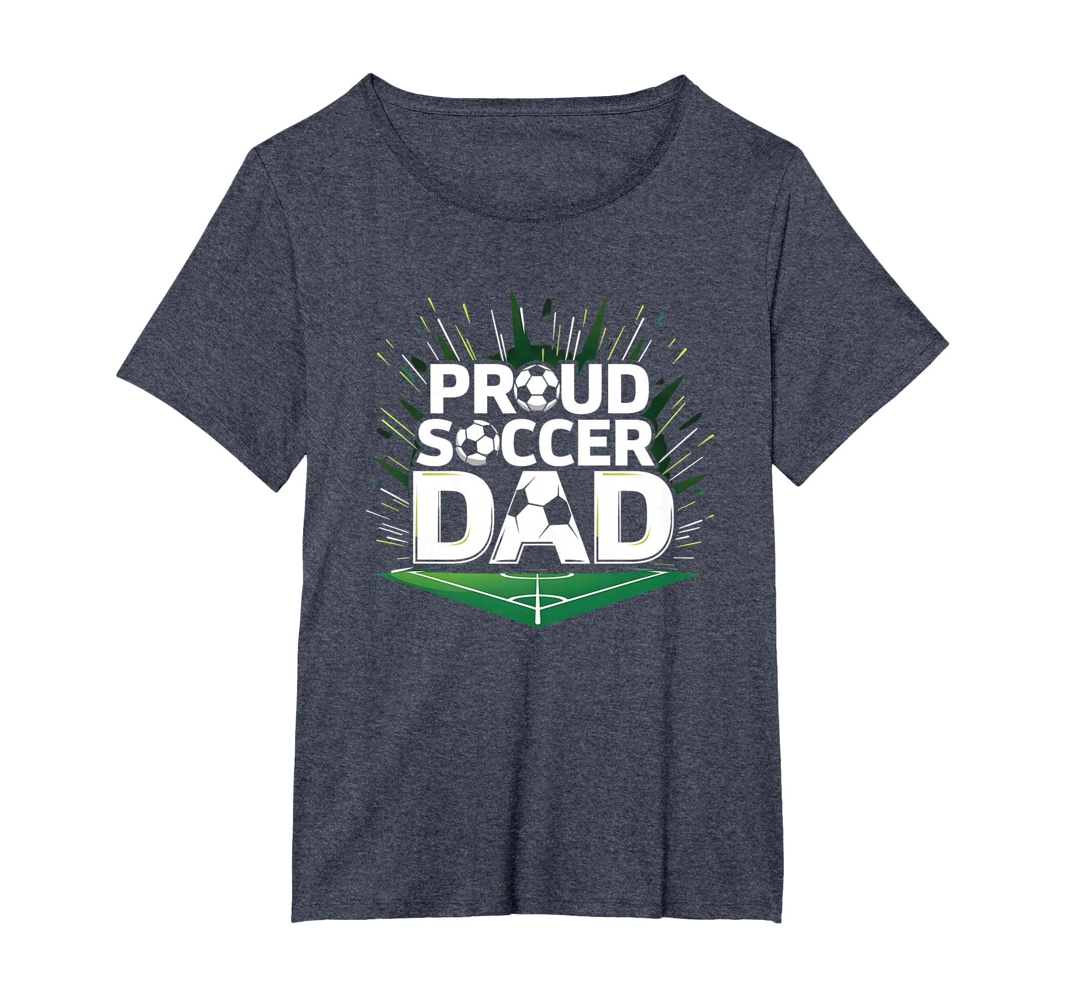 Proud Soccer Dad Cheering Sideline T-Shirt - Unique Graphic Men Women