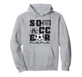 Soccer Mama Coquette Bow Funny Soccer Hoodie - Trendy Graphic for Adults