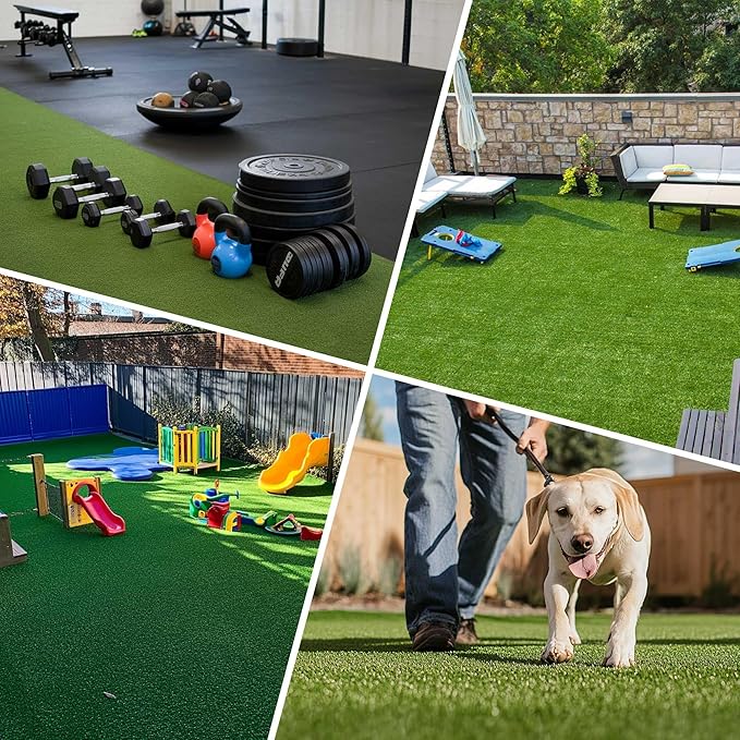 Yescom Sports Sled Strips Turf Gym Turf Flooring for Weight Sled Push Gym Equipment Outdoor Indoor Use 65'x5'(325 Sq.Ft) 0.4" H