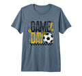 Game Day Soccer Season Black Yellow Gold T-Shirt - Streetwear Style Unisex