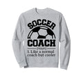 Soccer Coach Sweatshirt - Aesthetic Graphic for Adults