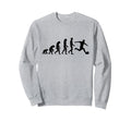 Soccer Player Evolution Funny Sweatshirt - Aesthetic Graphic Unisex