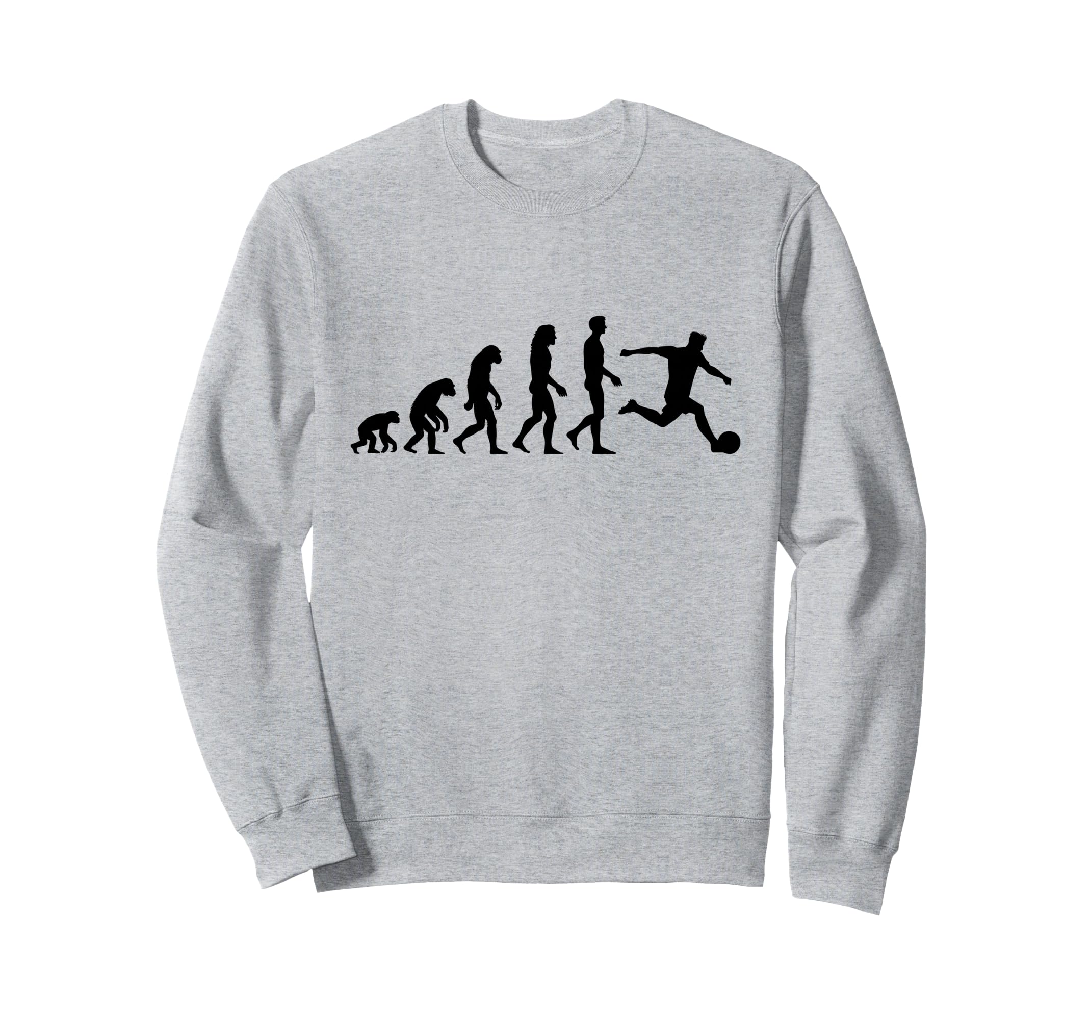 Soccer Player Evolution Funny Sweatshirt - Aesthetic Graphic Unisex