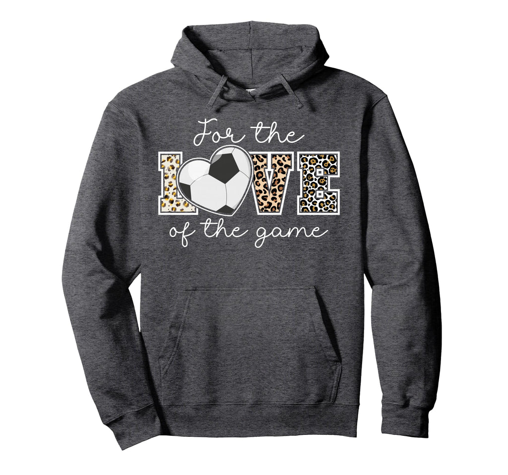 Love Game Soccer Game Day Leopard Gifts Hoodie - Custom Art Print Unisex