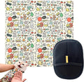 27.6x27.6 Cat Wrap for Cutting Nails, Cat Grooming Wrap with Pet Hair Removal Glove, Cats Restraint for Nail Clipping Ear Cleaning Teeth Brushing