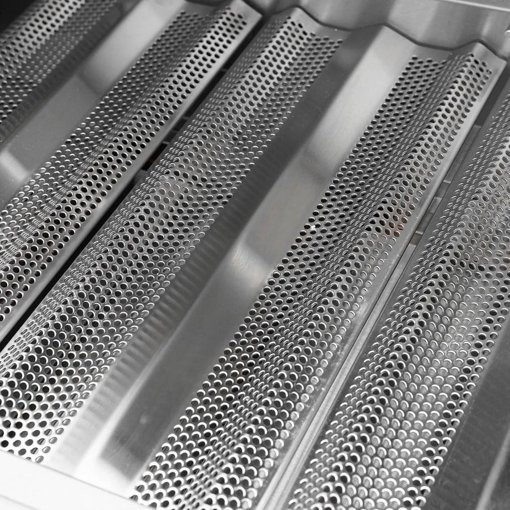Hygrill 32-Inch Built In Grill, Stainless Steel 4-Burner Grill Head for Outdoor Kitchen, Liquid Propane