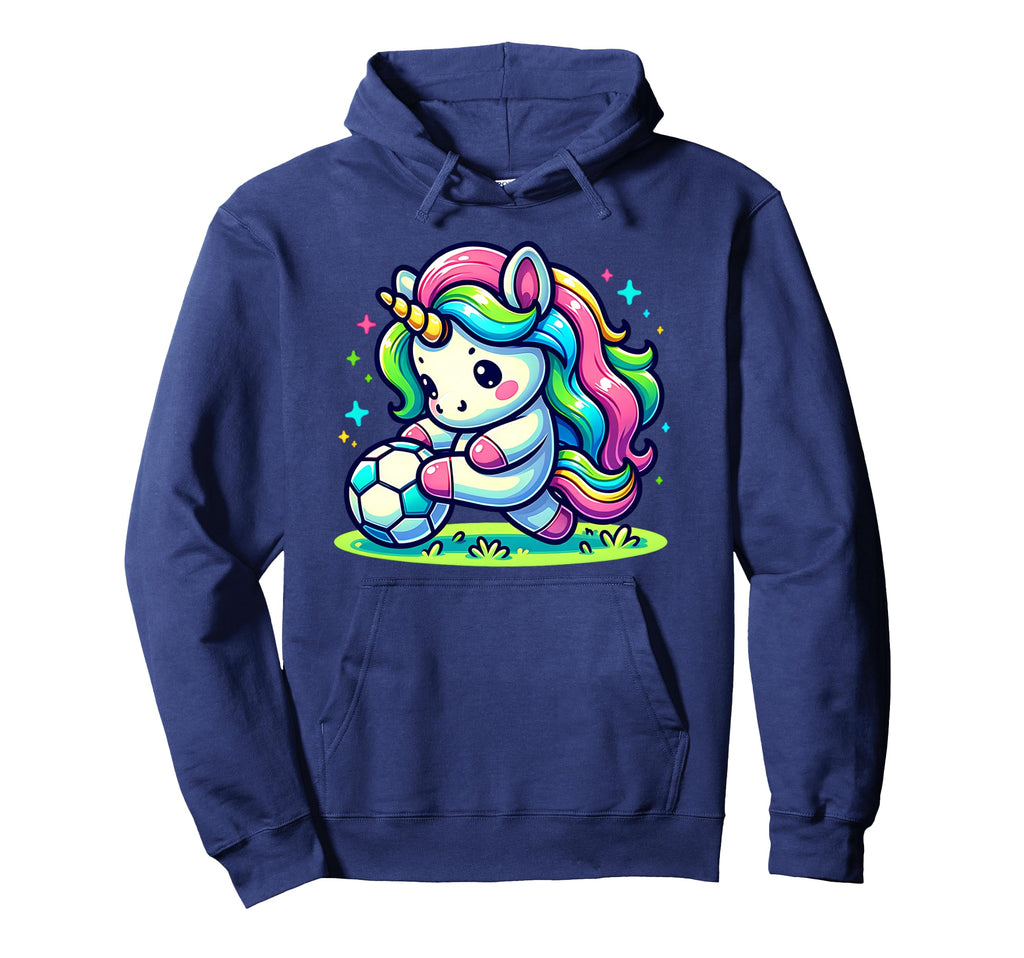Footballer Unicorn Fans Soccer Team Hoodie - Aesthetic Graphic Men Women