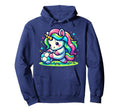 Footballer Unicorn Fans Soccer Team Hoodie - Aesthetic Graphic Men Women