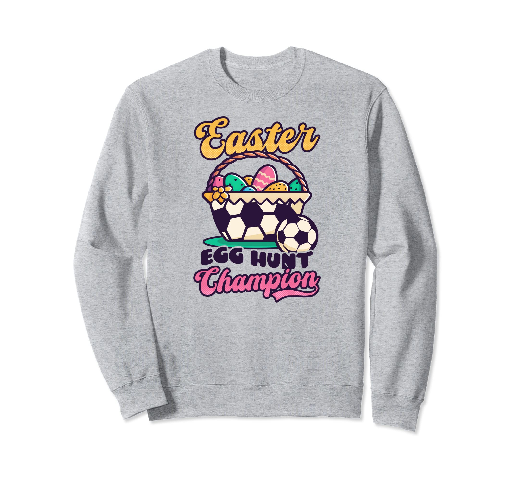 Easter Egg Hunt Champion Soccer Sweatshirt - Custom Art Print for Adults