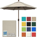 EliteShade USA 10-Year-Non-Fading 9Ft Market Umbrella Patio Umbrella Outdoor Table Umbrella with Ventilation, Antique Beige