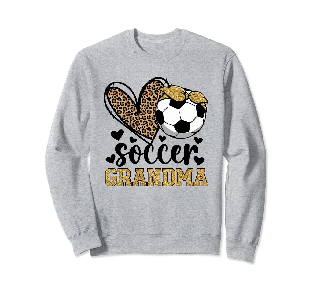 Soccer Grandma Heart Grandma Soccer Sweatshirt - Trendy Graphic Unisex
