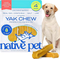 Native Pet Yak Cheese Himalayan Dog Chews - Long Lasting Dental Sticks for Large Breeds – 100% All Natural Himalayan Yak Chews for Large Dogs – Cheese Bone for Aggressive Chewers - 10 Per Pack