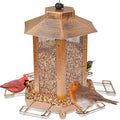 Lantern-Shaped Metal Bird Feeder for Outdoor Hanging, 3.5LB Large Capacity, Garden Decoration - Attracts Wild Birds, Durable Outdoor Bird Feeding Station for Garden Yard Outside Backyard