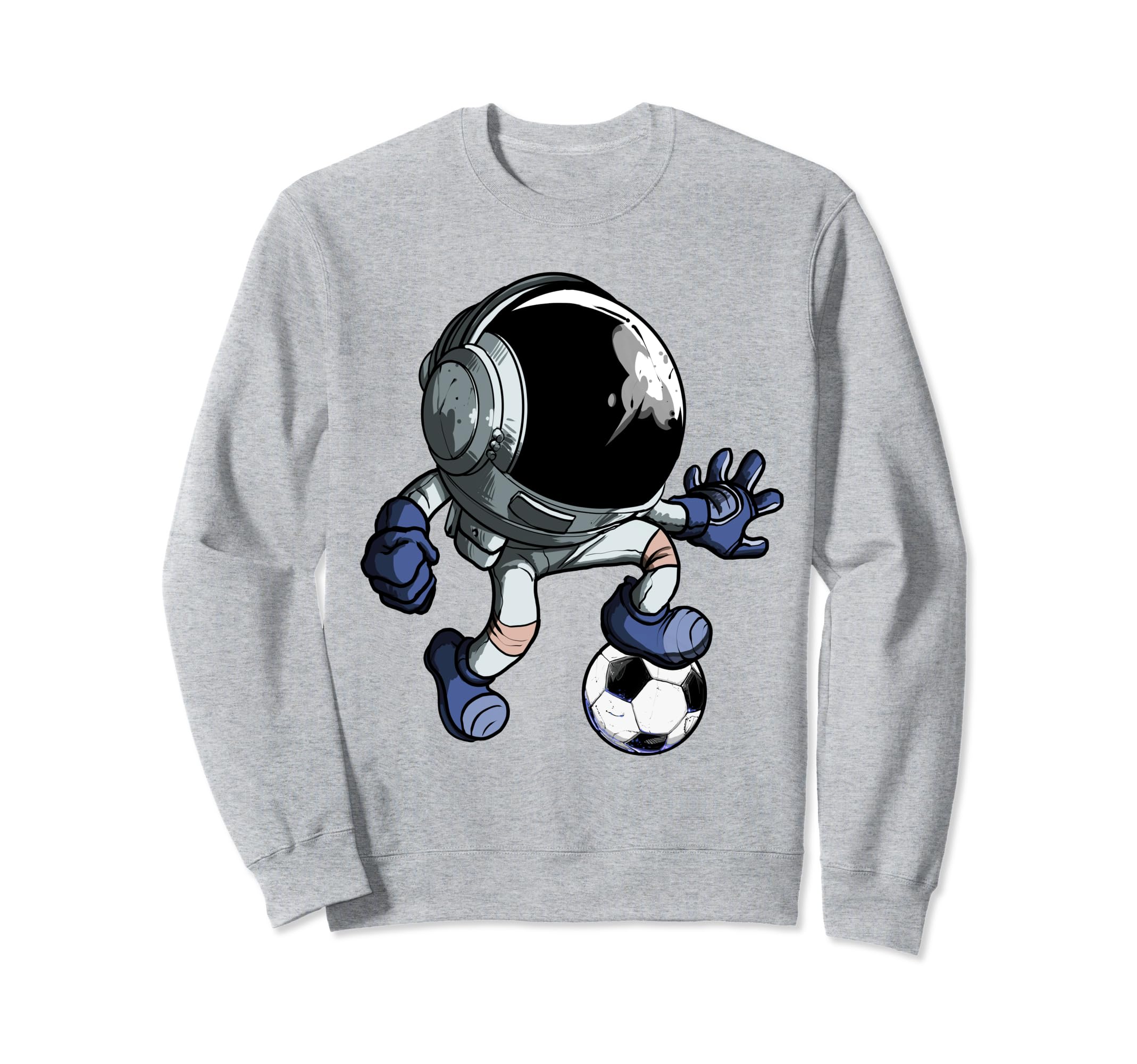 Astronaut Soccer Player Goalie Sweatshirt - Casual Everyday Wear Unisex