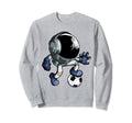 Astronaut Soccer Player Goalie Sweatshirt - Aesthetic Graphic Unisex