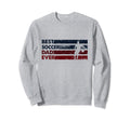 Best Dad Ever Father Soccer Sweatshirt - Fun Novelty Design for Adults