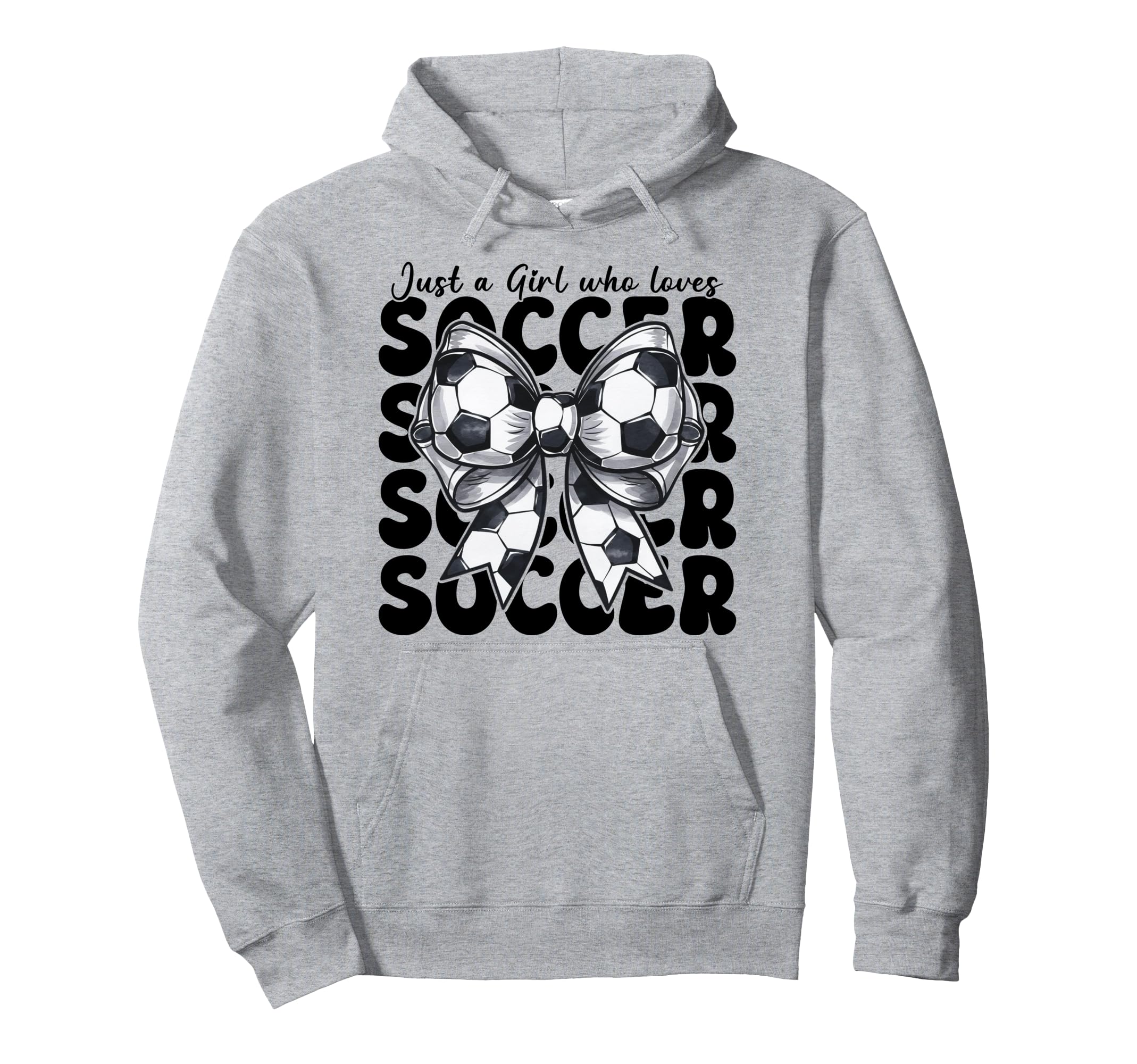 Just Who Loves Soccer Mom Coquette Hoodie - Fun Novelty Design Men Women