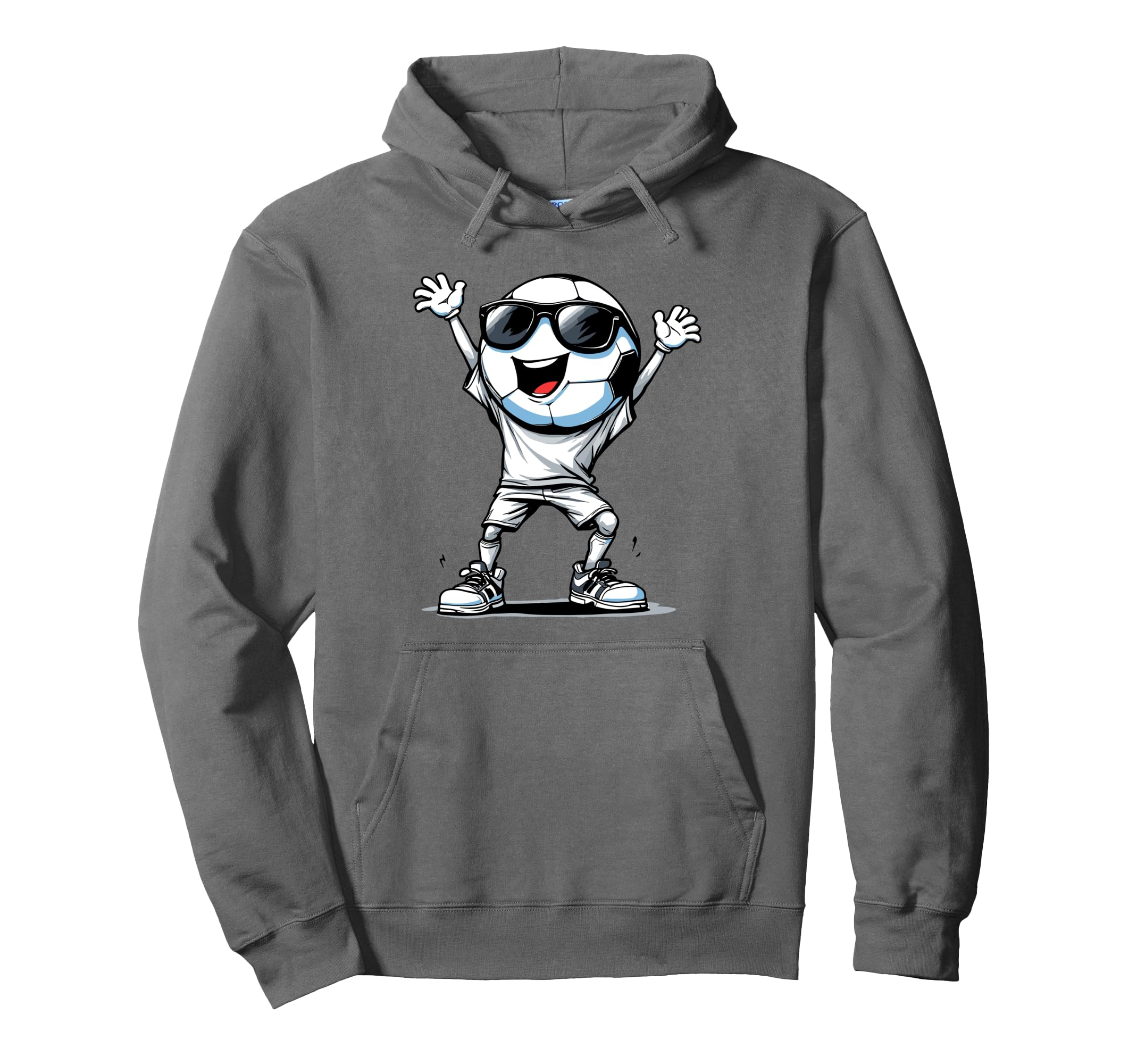 Soccer Ball Cartoon Funny Football Hoodie - Aesthetic Graphic Men Women