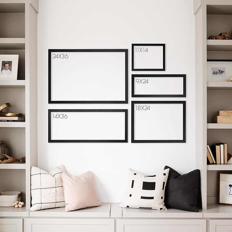 Personalized Dry Erase Wall Calendar with Custom To do list and Notes Organization Sections | Large Whiteboard Calendar (36" W x 24" H, Barnwood Frame)