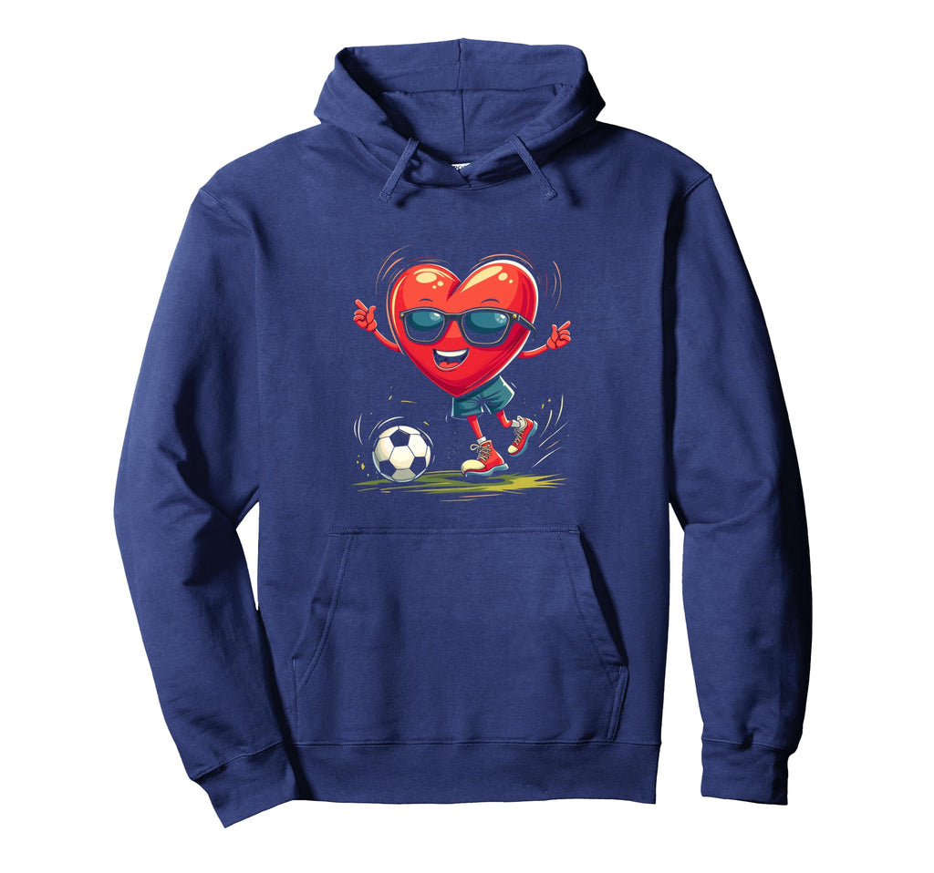 Heart Soccer Hoodie - Streetwear Style Unisex