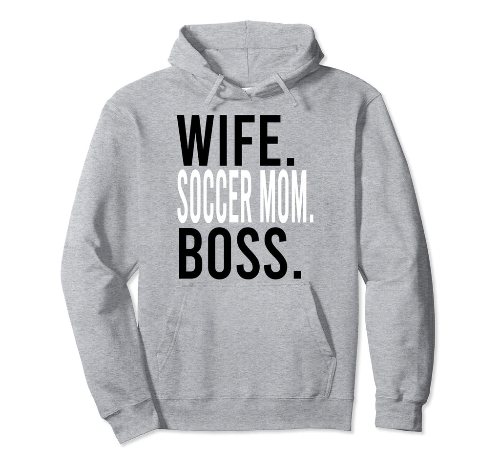 Wife Soccer Mom Boss Coach Sports Hoodie - Custom Art Print Men Women