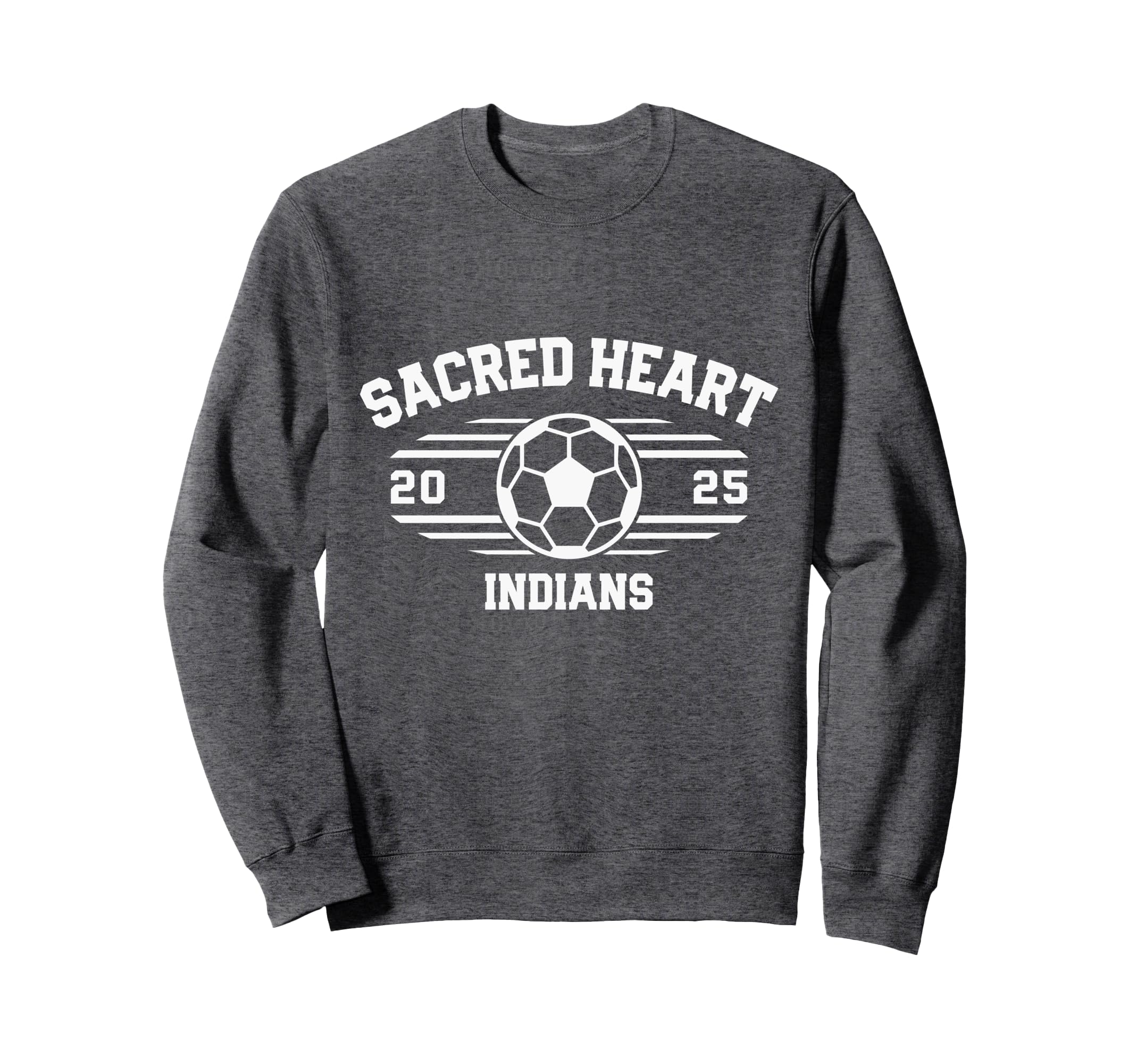 Sacred Heart Indians Soccer Ball Sweatshirt - Streetwear Style for Adults