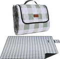 Extra Large Picnic Blanket 80''x 60'' Picnic Mat Waterproof Sand Proof Foldable for Beach, 5-Layer Outdoor Blanket for 6 to 8 Adults,Camping Lawn Hiking Travel Park Music Festival Wedding Mats(Green)