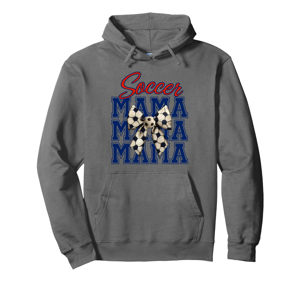 Soccer Mama Coquette Bow Aesthetic Hoodie - Minimalist Print for Adults