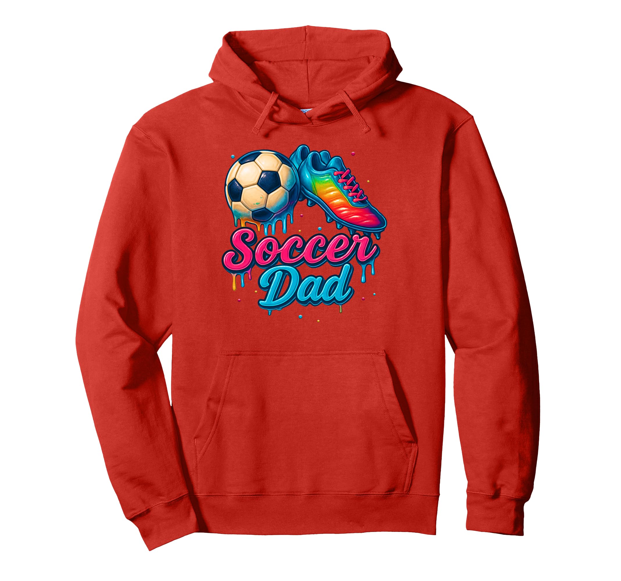 Soccer Dad Daddy Father Happy Hoodie - Casual Everyday Wear for Adults