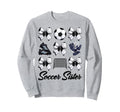 Soccer Sister Bow Soccer Mom Mommy Sweatshirt - Streetwear Style Unisex