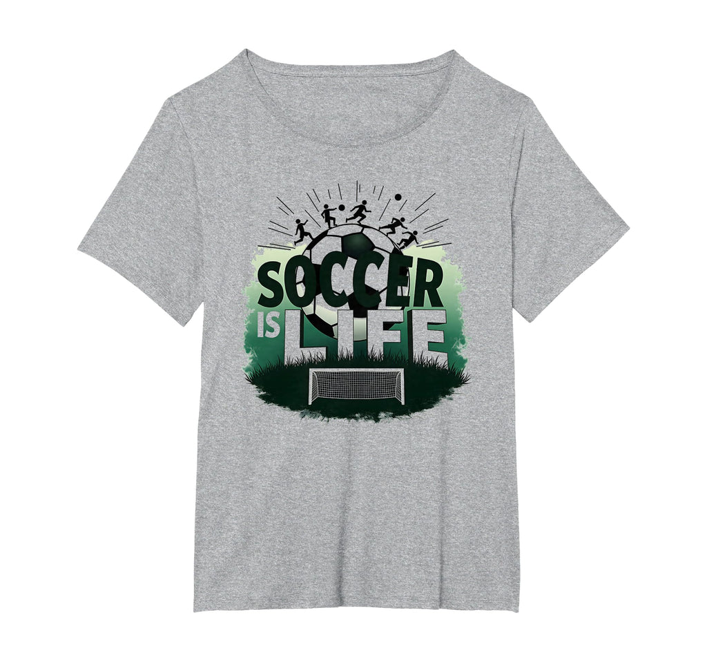 Soccer Is Life Inspiring Football Fan T-Shirt - Streetwear Style Men Women