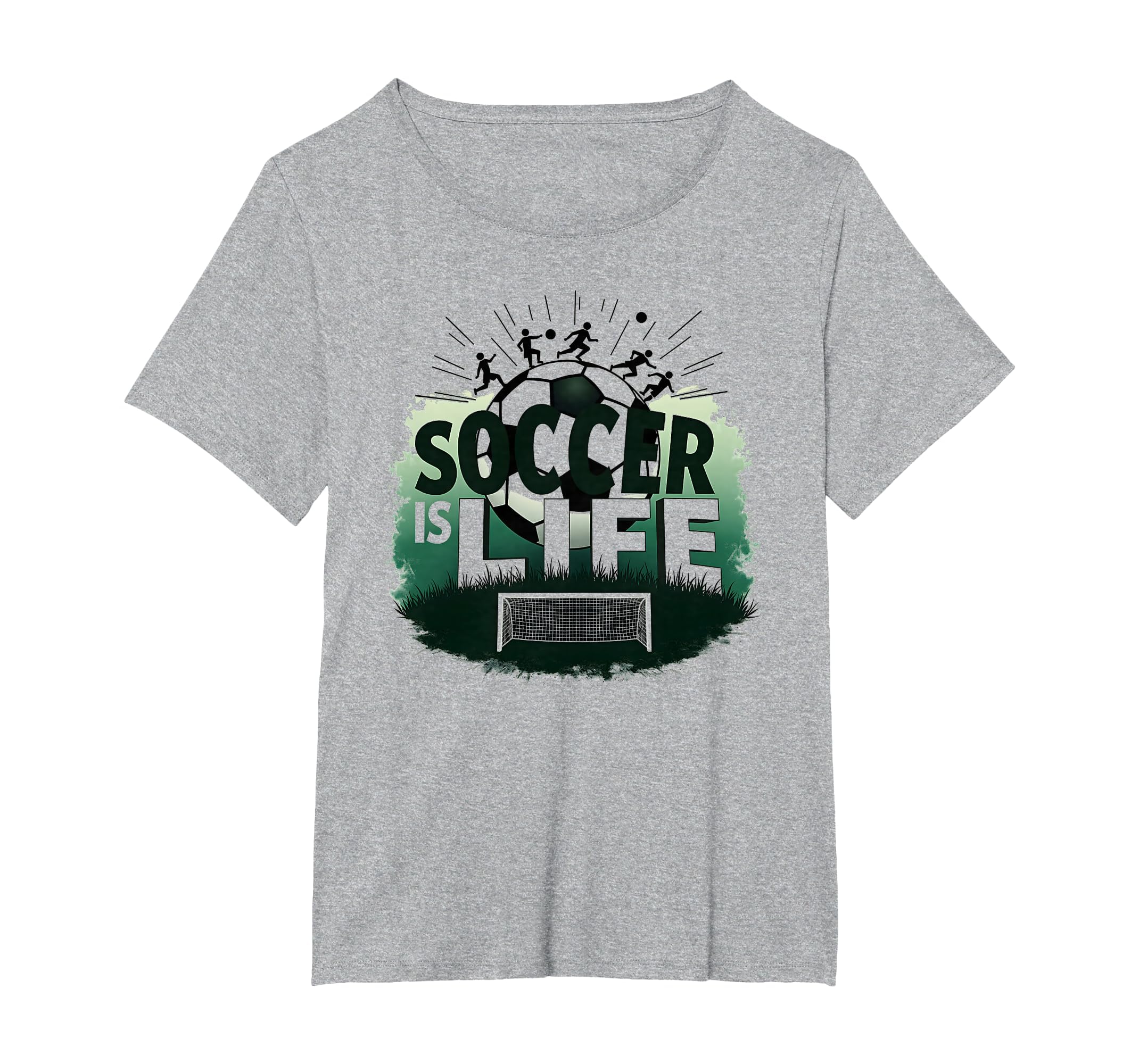 Soccer Is Life Inspiring Football Fan T-Shirt - Streetwear Style Unisex