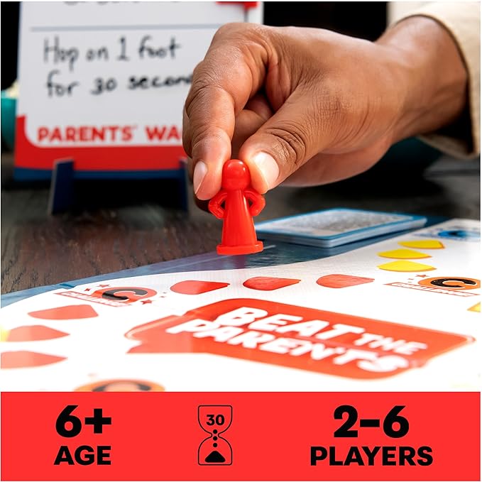 Spin Master Games Beat The Parents Classic Family Trivia Game, Kids vs Parents for Ages 6 and up