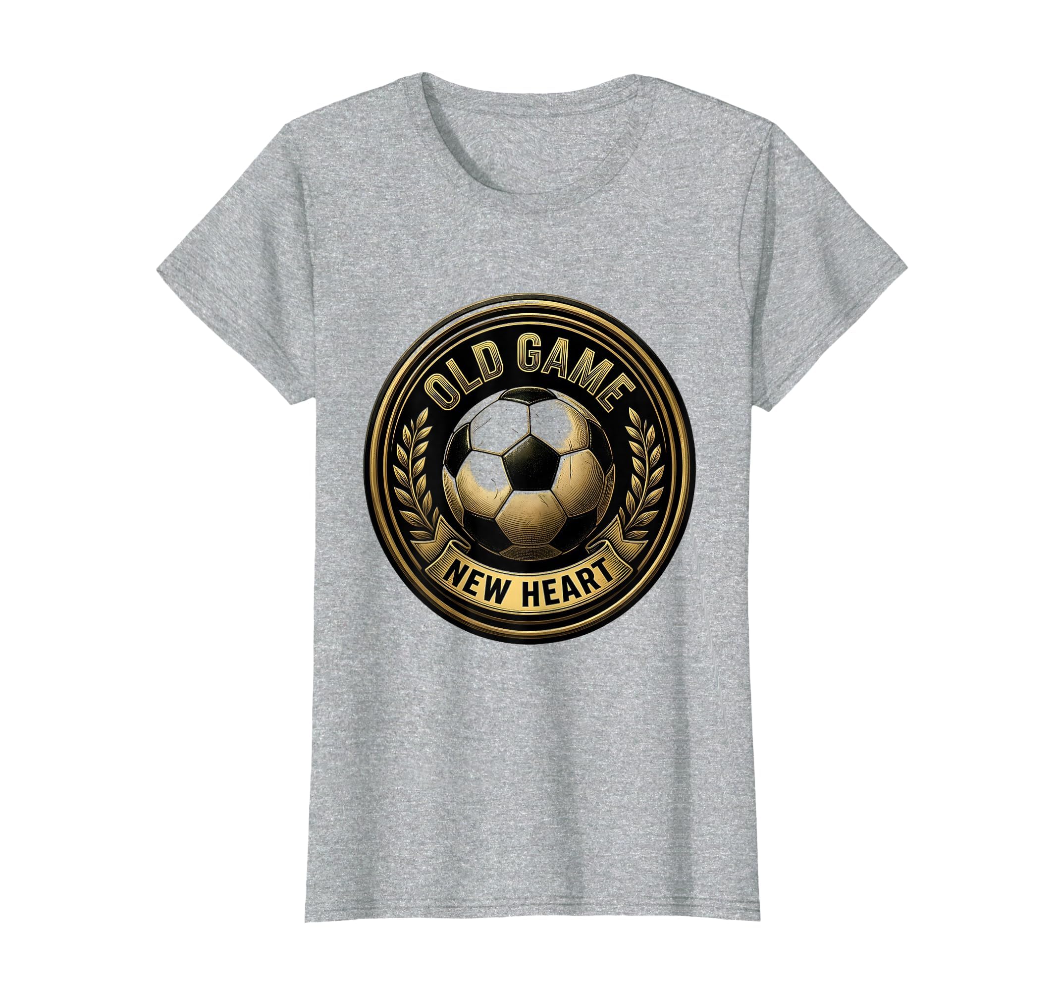 Soccer Ball Old Game New Heart T-Shirt - Casual Everyday Wear Men Women