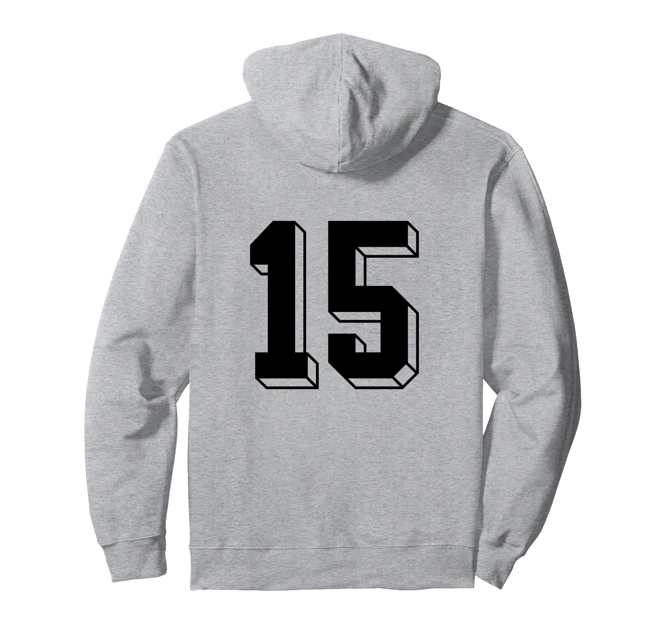 Number 15 Backside 80S 90S Team Jersey Hoodie - Custom Art Print Men Women