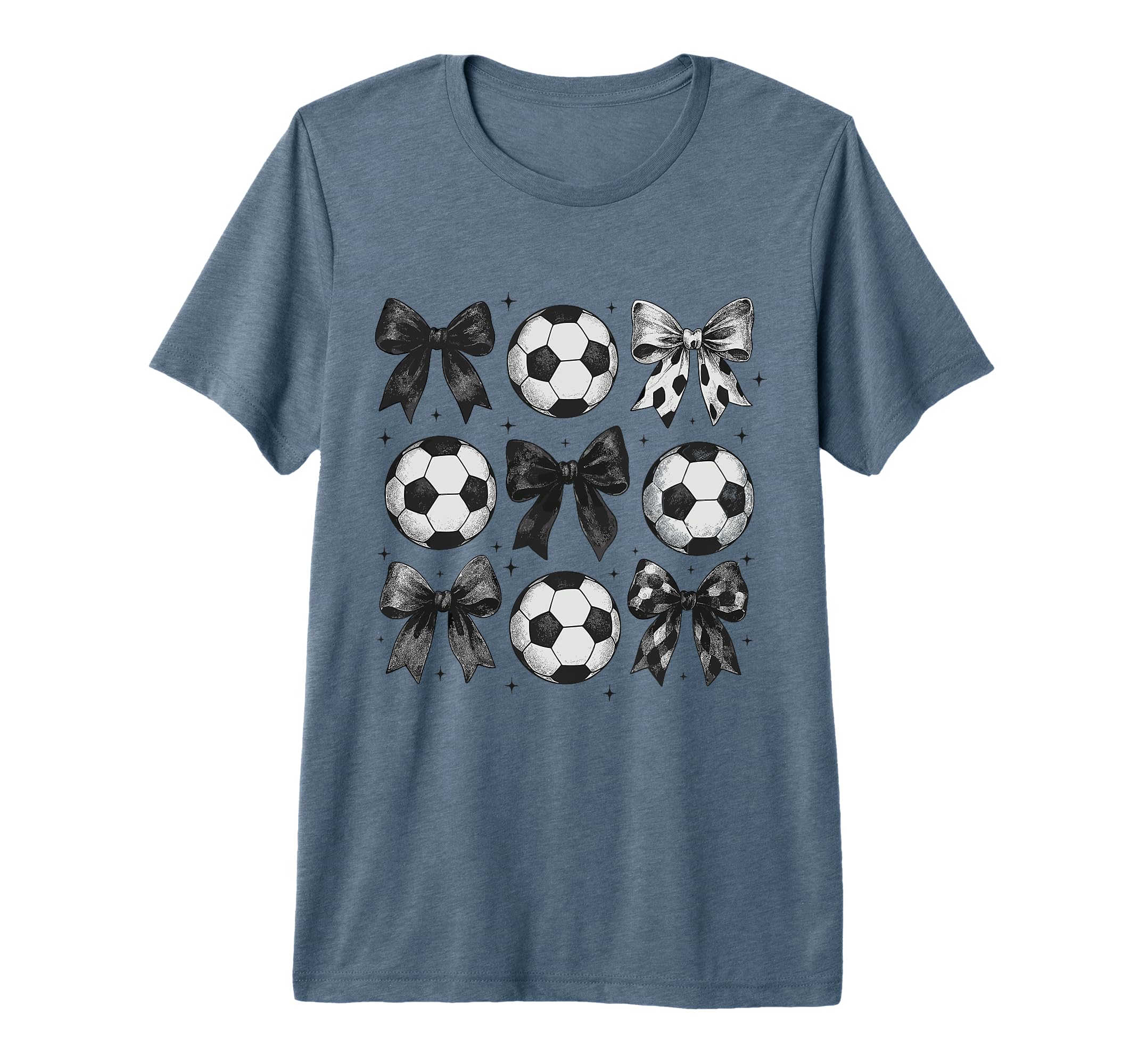 Soccer Coquette Bow Funny Soccer Bow T-Shirt - Streetwear Style Men Women