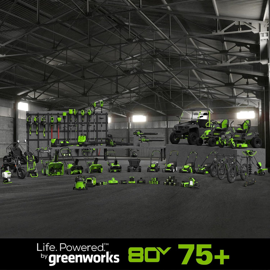 Greenworks 80V 16 inch Brushless String Trimmer, 2.0Ah Battery & Rapid Charger Included, ST80L210