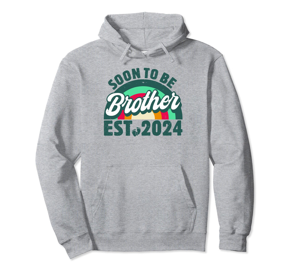 Soon To Be Brother 2024 First Time Hoodie - Novelty Apparel for Adults