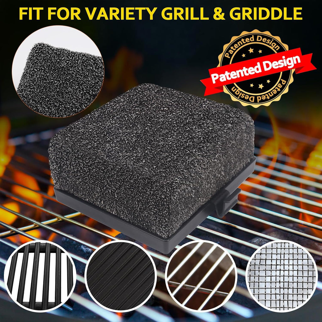 Grill Brush Brsitle Free, Replacement Cleaning Head, Heat-Resistant Kevlar Head for Steam Grill Brush(Only Replaceable Cleaning Head)