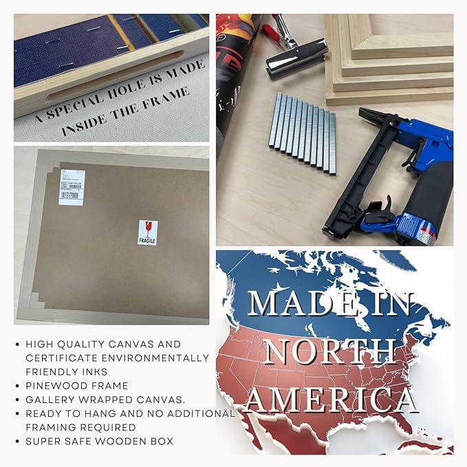 Nature Wall Art Prints - Ocean Forest Mountain Lake Canvas Landscapes - Small to Extra Large Living Room Bedroom Kitchen Bathroom Décor (Golf Course with Stone Bridge, 35L" x 53W")