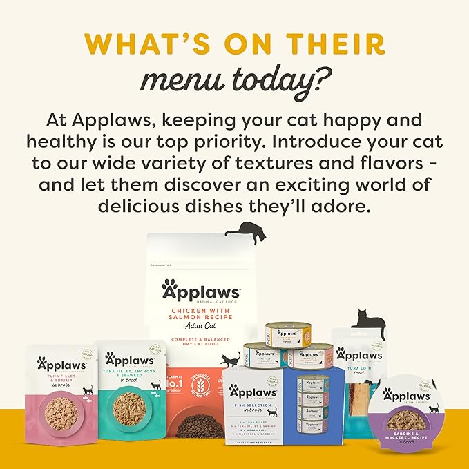 Applaws Natural Wet Kitten Food in Broth, Limited Ingredient Canned Wet Kitten Food, No Additives, Made with Natural Ingredients, Chicken Breast in Broth (6 x 2.47oz Cans)