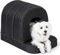 Orthopedic Dog House - Outdoor Waterproof Dog Shelter w/Porch - Indoor Pet House w/Egg-Crate Foam - Cooling - Machine Washable - Ideal for Small Breeds & Fits 24-Inch Crate - 23"x16"