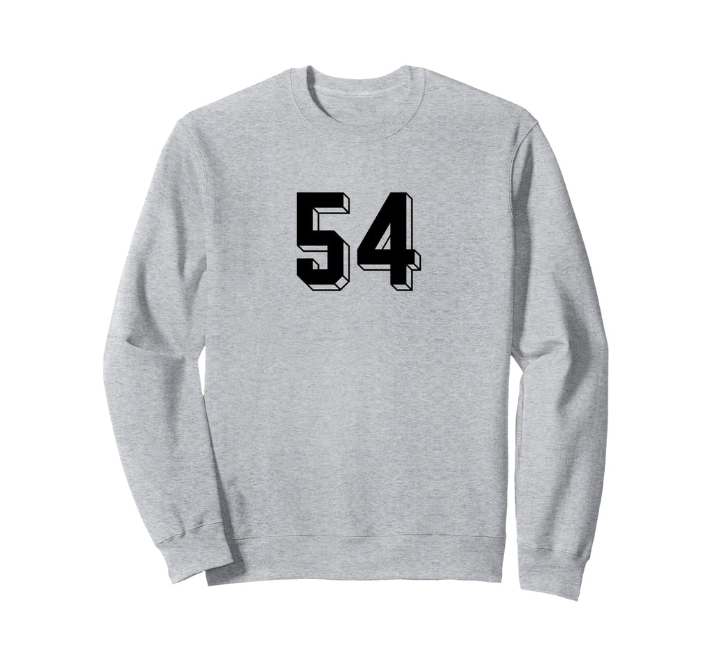 Number 54 80S 90S Soccer Team Jersey Sweatshirt - Trendy Graphic Unisex