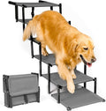Dog Stairs for Trucks & SUVs – Foldable, Portable Pet Ramp for Large Dogs, Non-Slip Steps Supports Up to 250 lbs